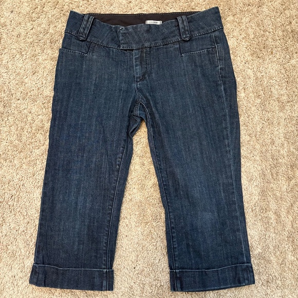 Banana Republic Denim Cropped Trousers Mid Rise Women’s Size 10 - Picture 5 of 11